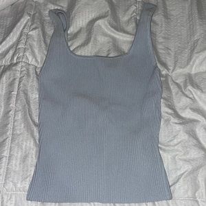 BABATON Light Blue Ribbed Tank